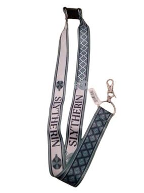 Harry Potter Wizarding World Slytherin House Lanyard Green Silver Badge Holder